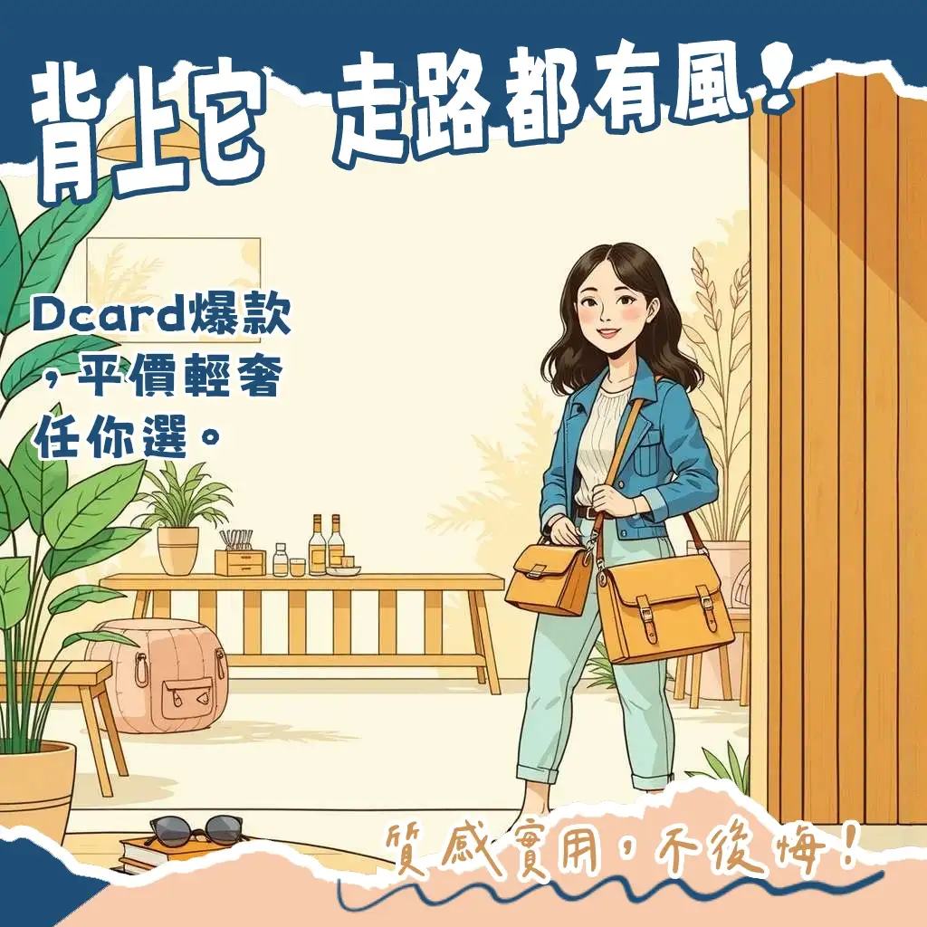Dcard女斜背包推薦指南，包含平價到輕奢品牌、材質與實用選購技巧大綱