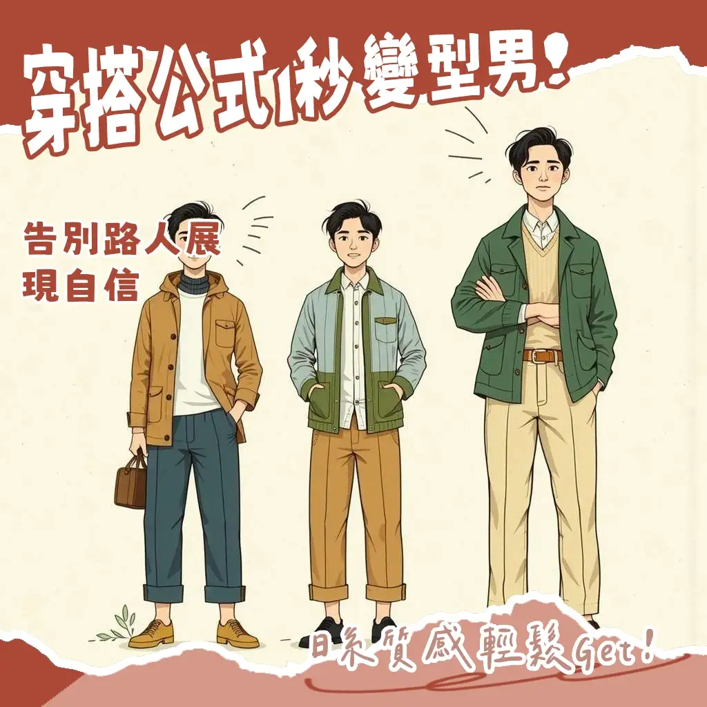日系穿搭男品牌推薦指南：City Boy風格、平價選品與配件搭配技巧