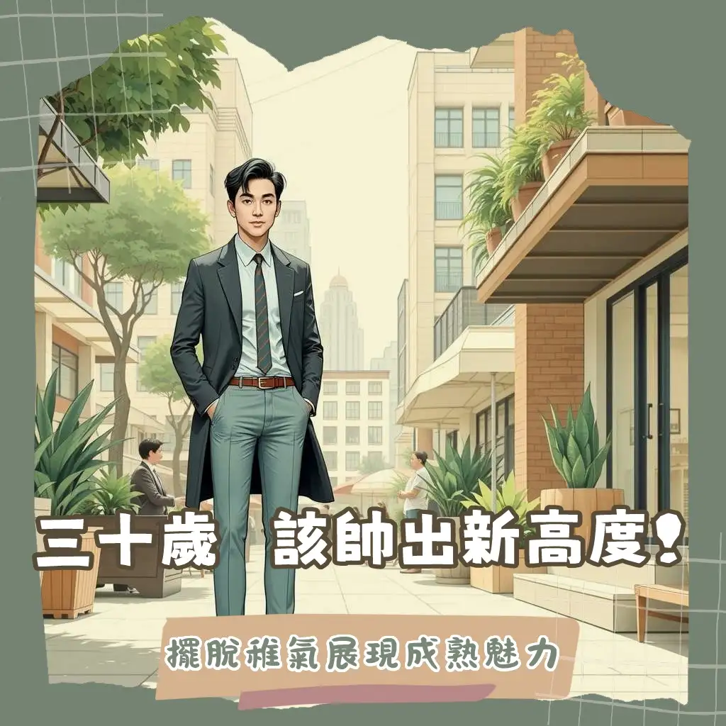 30歲穿搭男輕熟穩重風格，Smart Casual與質感單品搭配指南