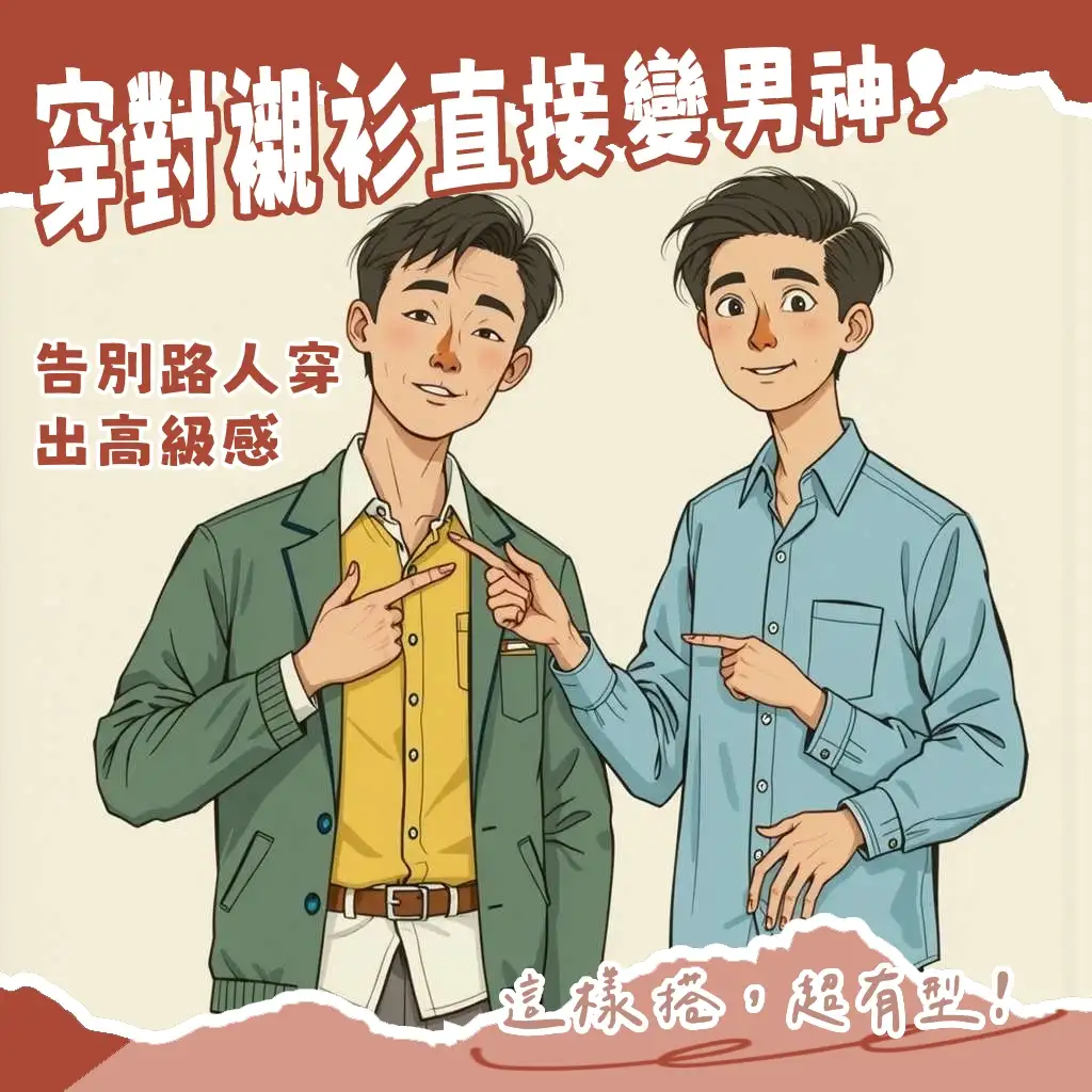襯衫穿搭男生示範，包含多種風格與穿法，展現修身比例與日常穿搭技巧。