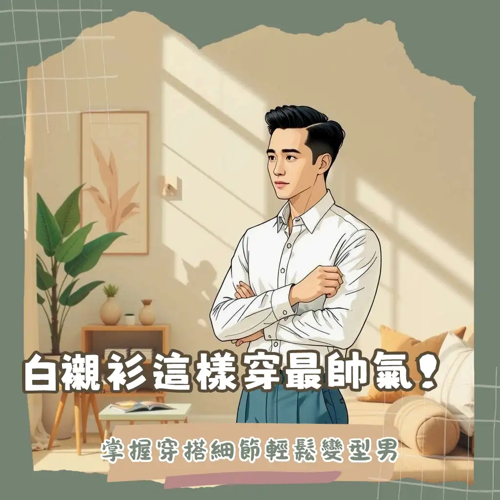 白襯衫穿搭男的質感指南，從版型、材質到四季搭配，輕鬆打造Smart Casual與韓系風格，告別制服感！