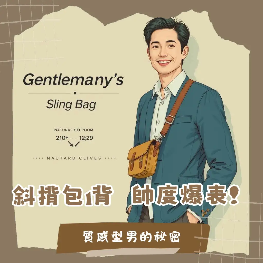 男用斜背包精品選購指南，涵蓋LV、LOEWE、BV、Coach等品牌推薦與搭配技巧。